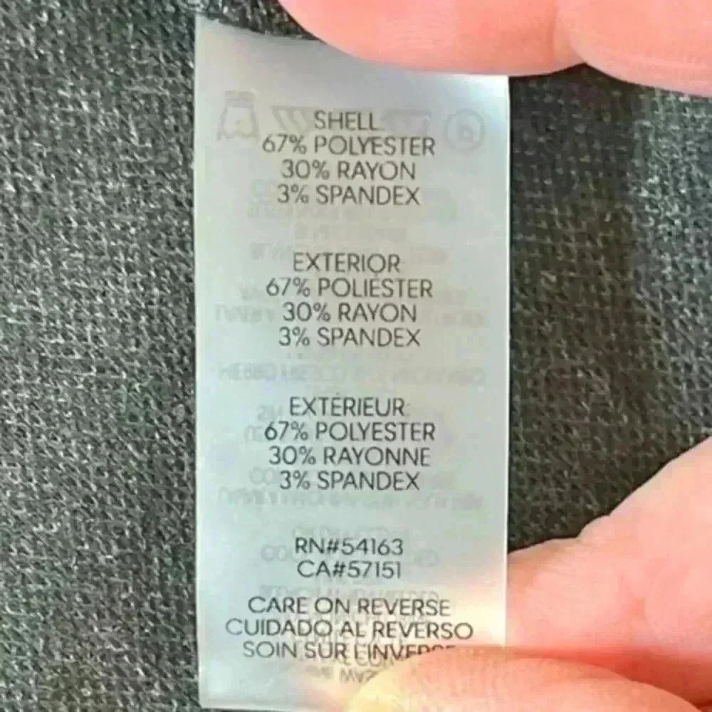 NWT‎ Calvin Klein Black w/ Grey Pinstripe Sleeveless Career Top Women's Sz Small - Picture 8 of 8